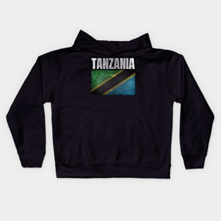 Distressed Tanzania Flag Graphic Gifts for Men Women Tanzanian Kids Hoodie